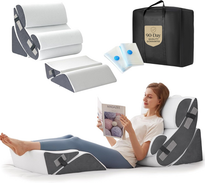 ElevationElite™ 2.0 – Sleep-Transforming 6-Piece Orthopedic Wedge Pillow Set